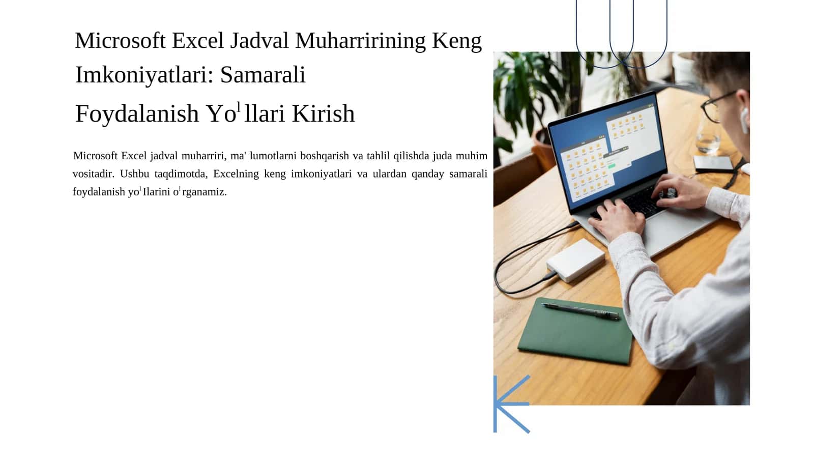Excelning Foydalanish Imkoniyatlari 1