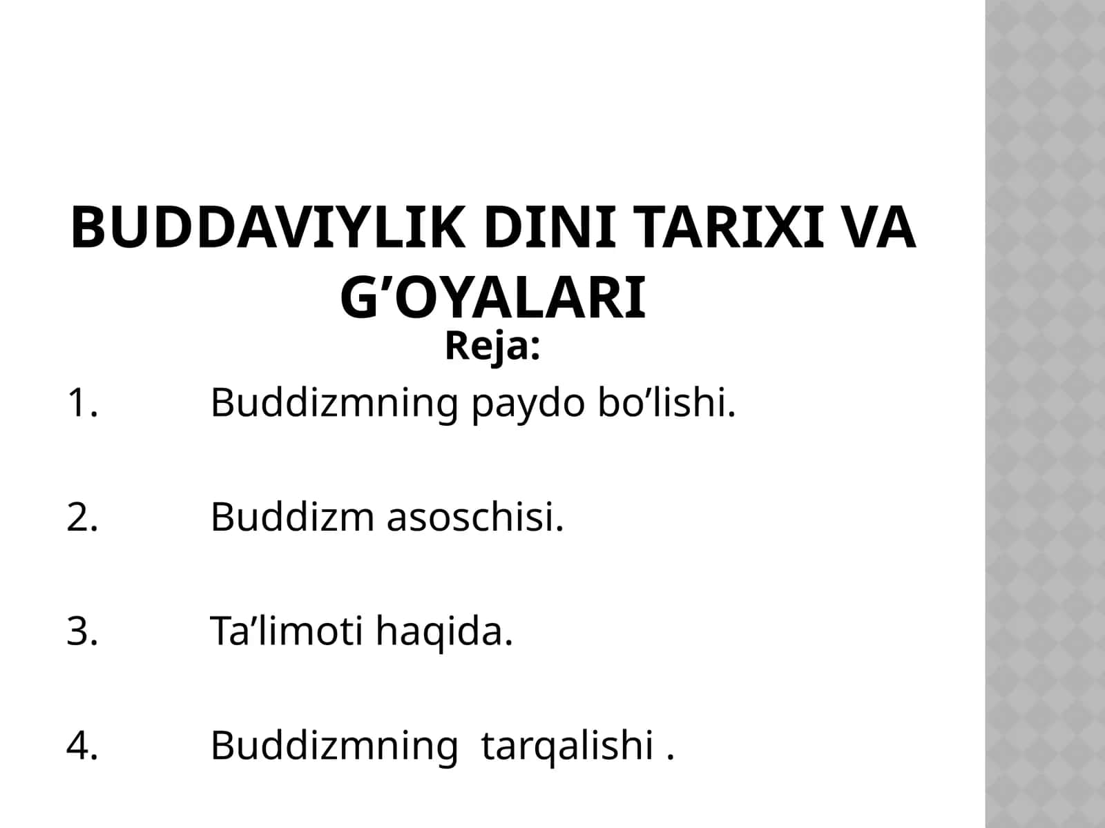 Buddaviylikdinitarixivag’oyalari 1