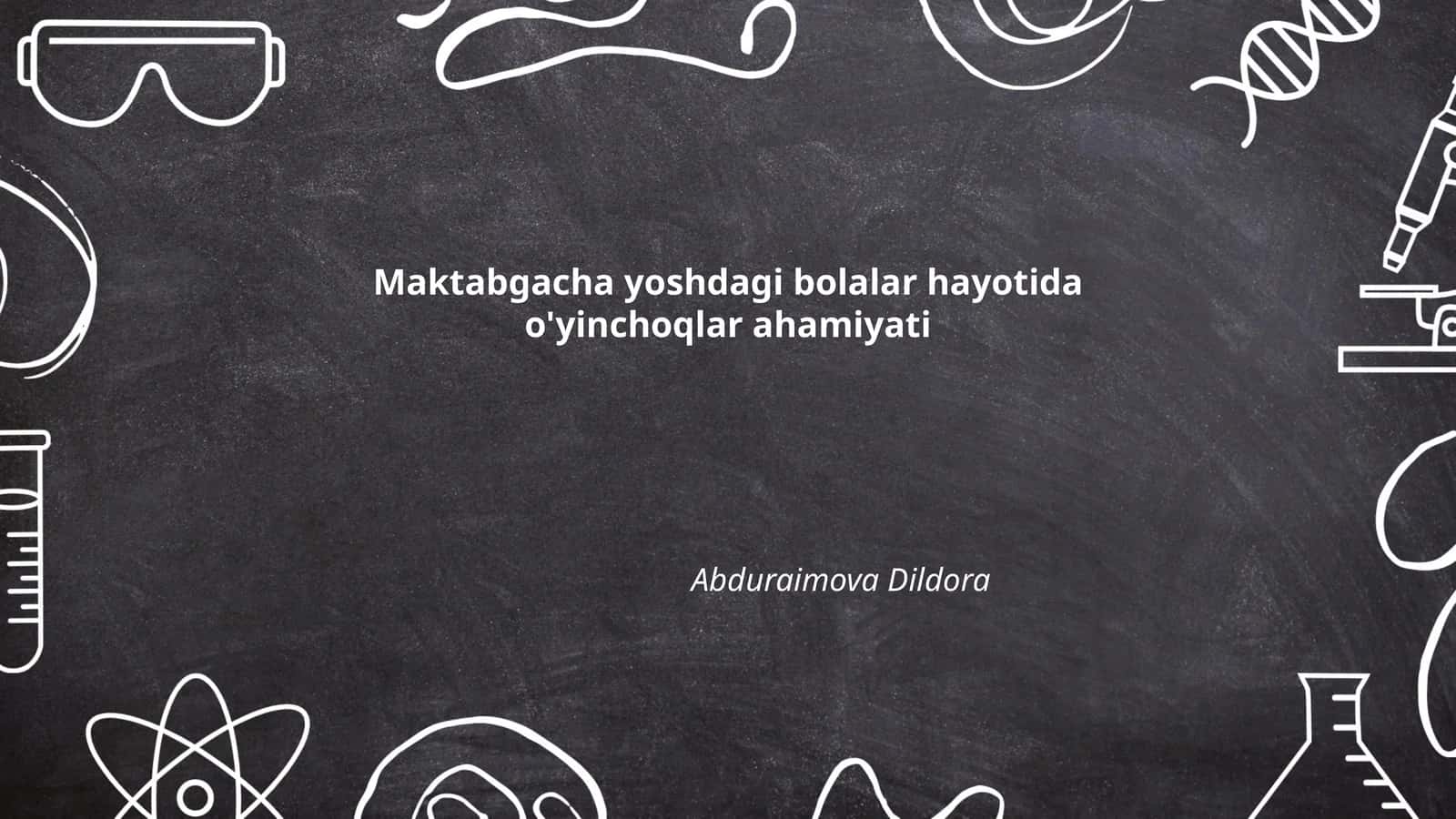 O'yinchoqlar va bolalar 1