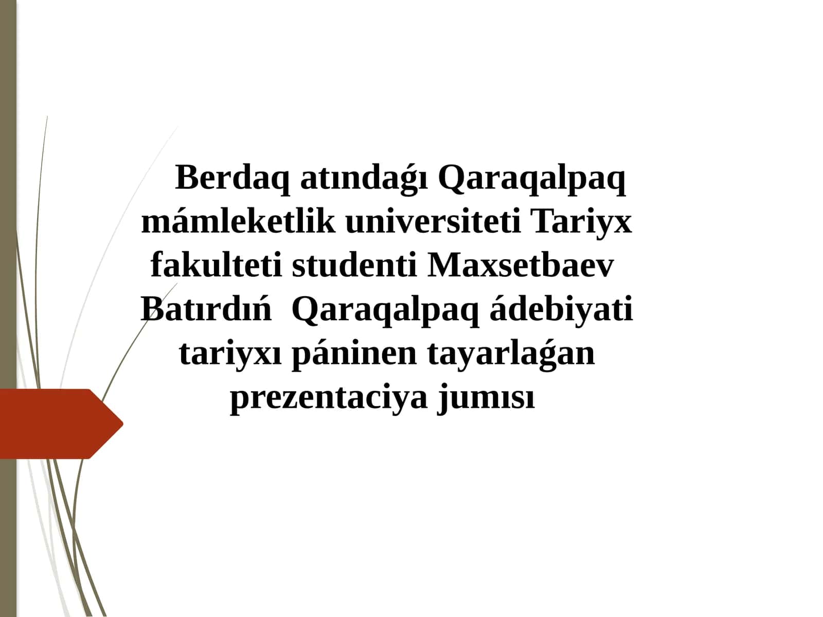 Avtobiografiya: Berdaq Ǵarǵabay ulı ómiri 1