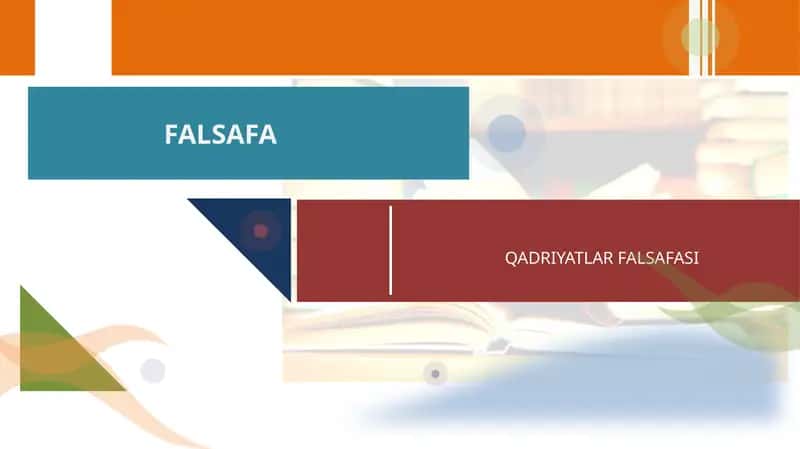 QADRIYATLAR FALSAFASI 1