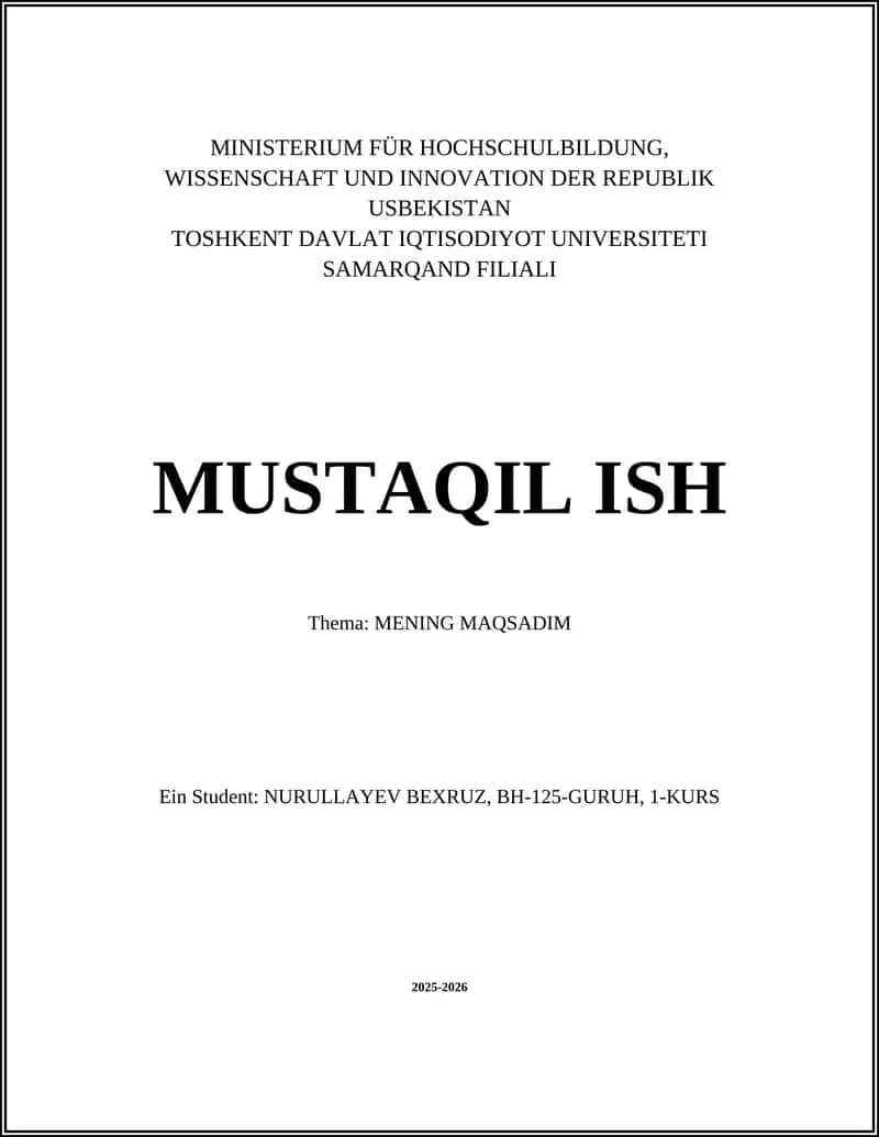 MENING MAQSADIM 1