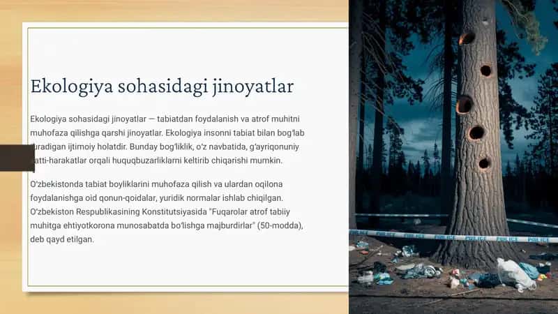 Ekologiya sohasidagi jinoyatlar 1