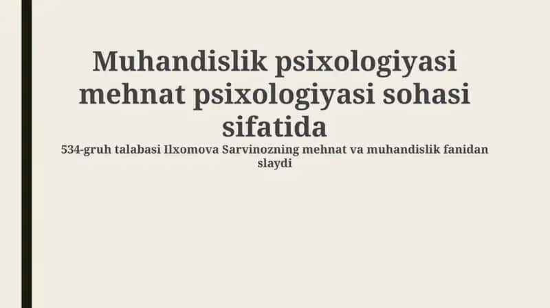 Muhandislik psixologiyasi 1