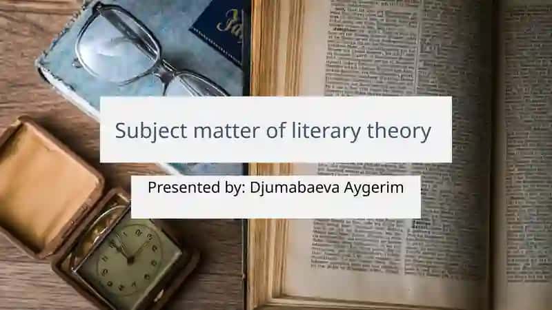 Introduction to Literary Theory
