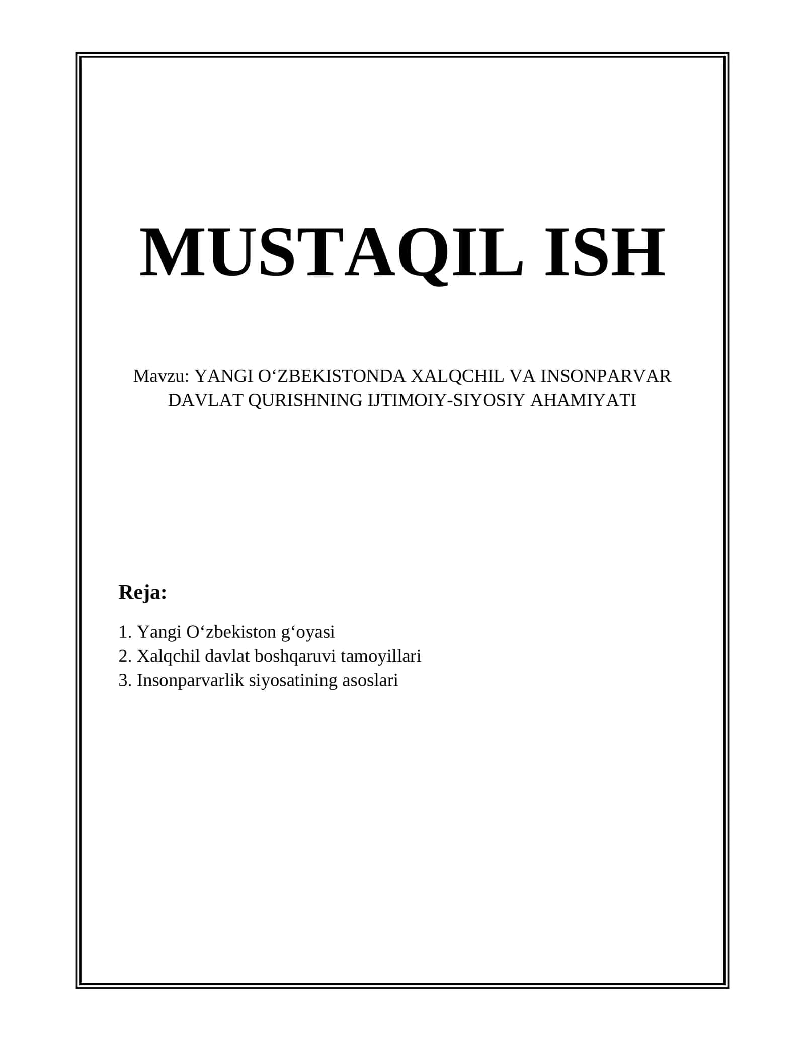 Yangi Oʻzbekiston gʻoyasi 1
