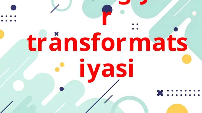 Raqamli texnologiyalar transformatsiyasi 1