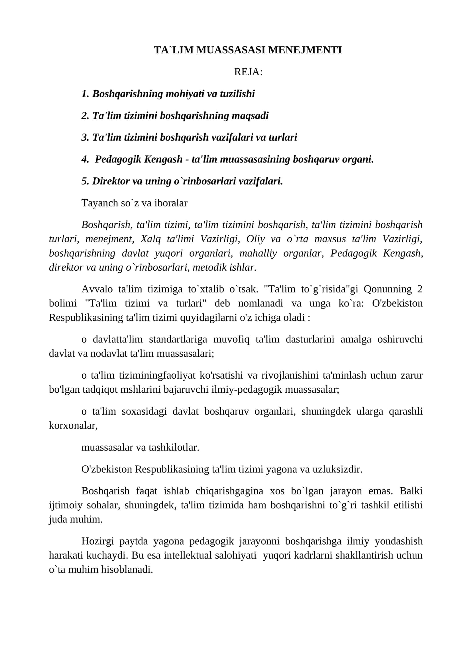 TA`LIM MUASSASASI MENEJMENTI 1