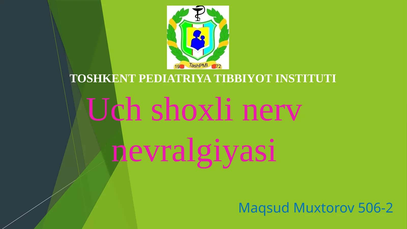 Uch shoxli nerv nevralgiyasi 1