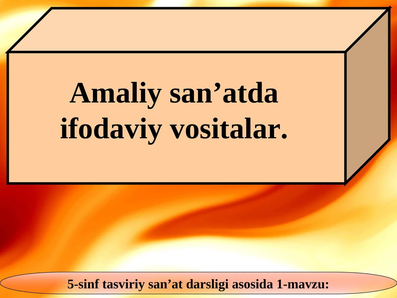 Amaliy san’atda ifodaviy vositalar 1