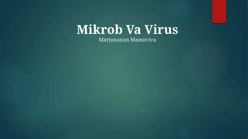 Mikrob Va Virus 1