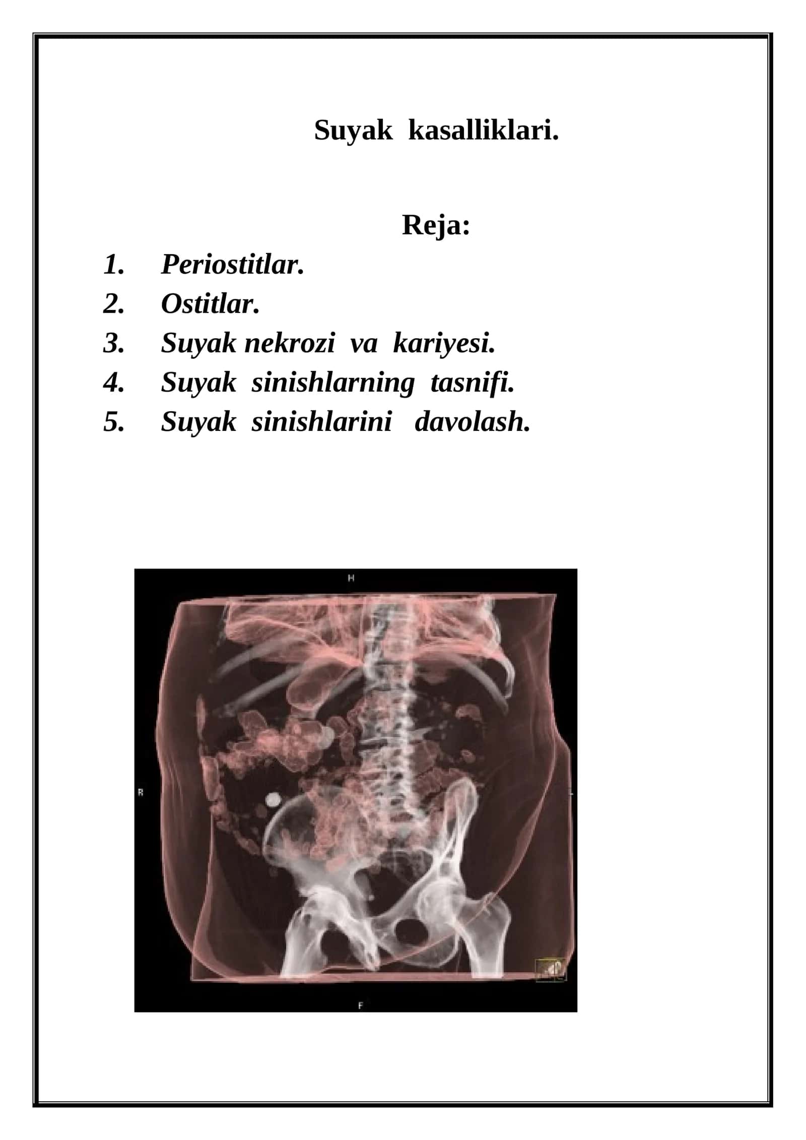 Suyak kasalliklari 1