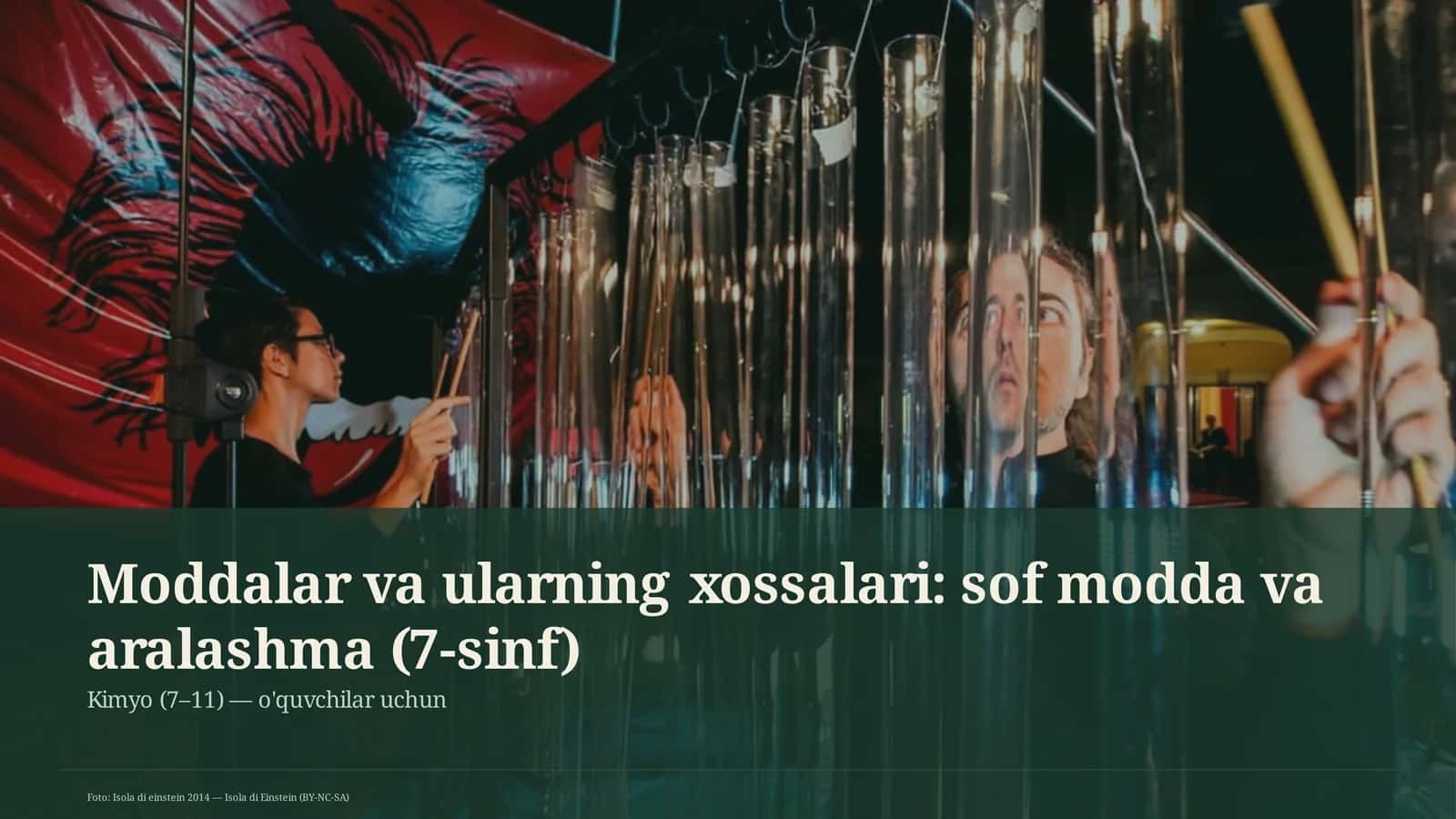 Moddalar va ularning xossalari: sof modda va aralashma (7-sinf) 1