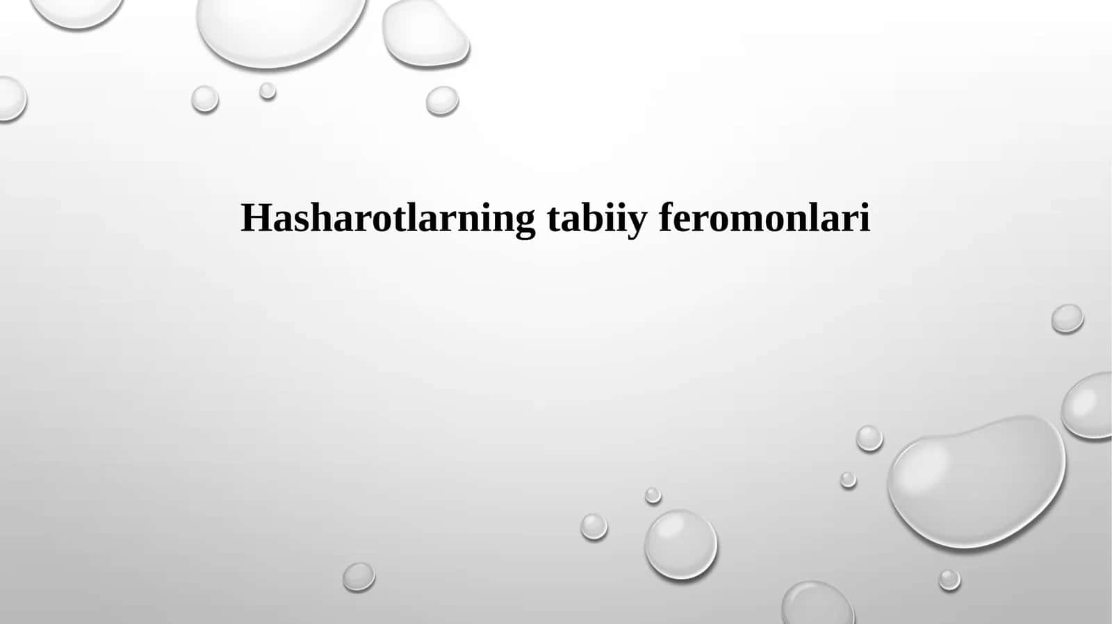 Hasharotlarning tabiiy feromonlari 1