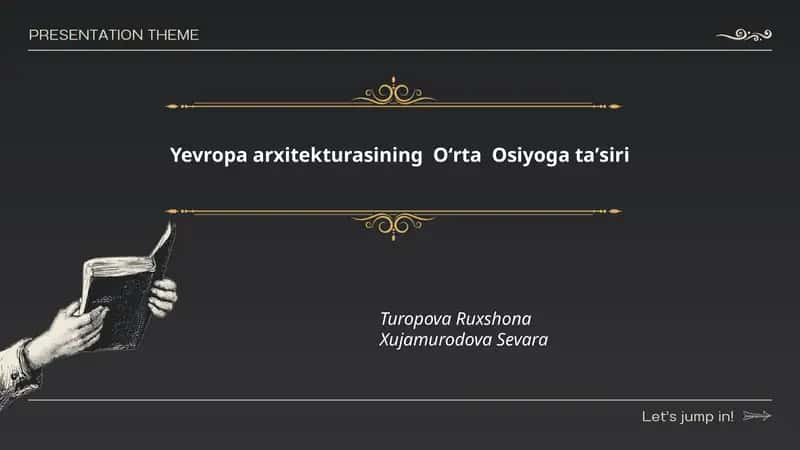 Yevropa arxitekturasining Oʻrta Osiyoga taʼsiri 1