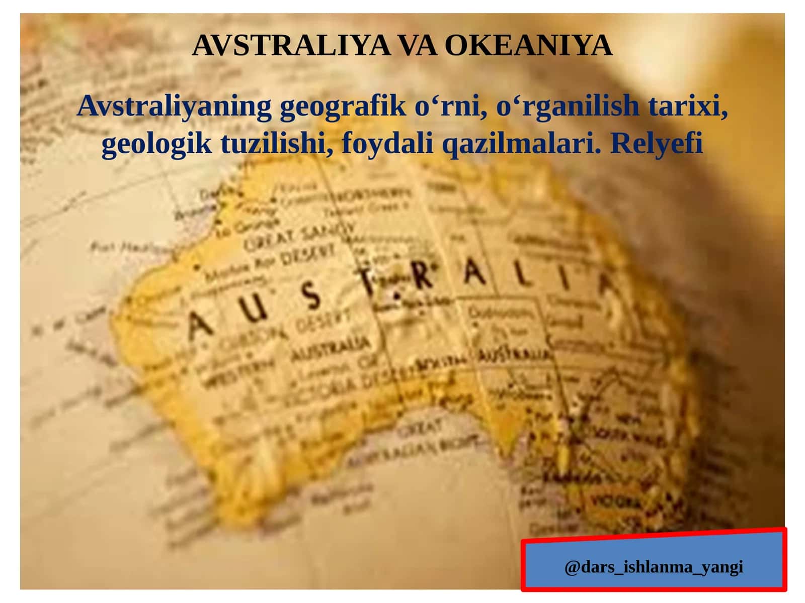 AVSTRALIYA VA OKEANIYA 1