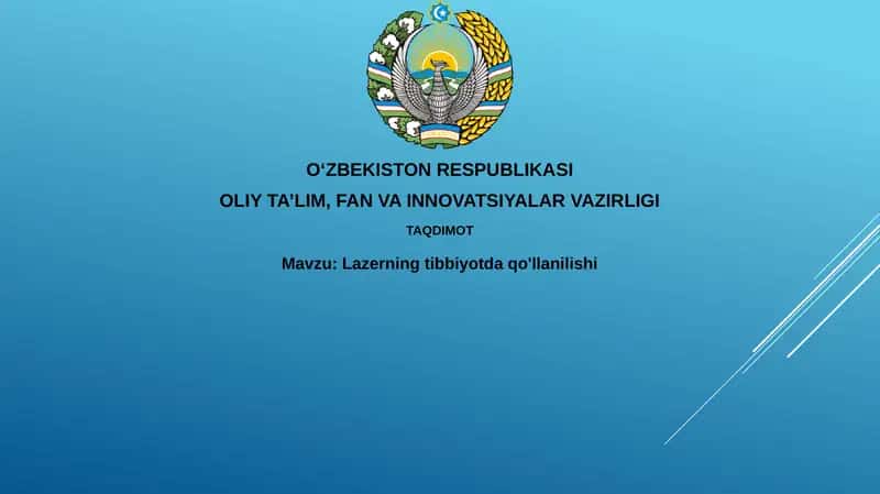 Lazerning Tibbiyotda Qo'llanilishi 1