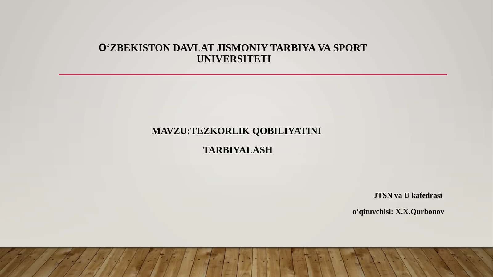 TEZKORLIK QOBILIYATINI TARBIYALASH 1