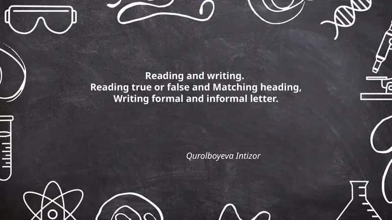 Reading and Writing 1