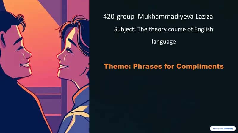 The theory course of English language 1