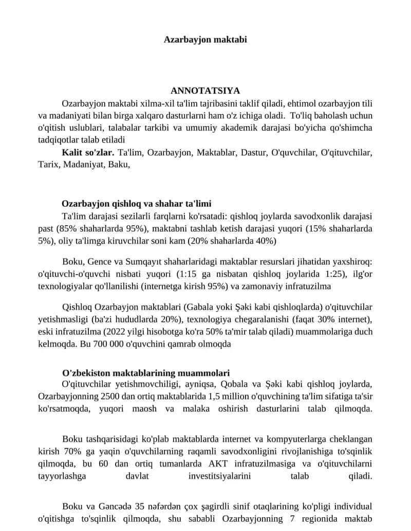 Azarbayjon maktabi 1