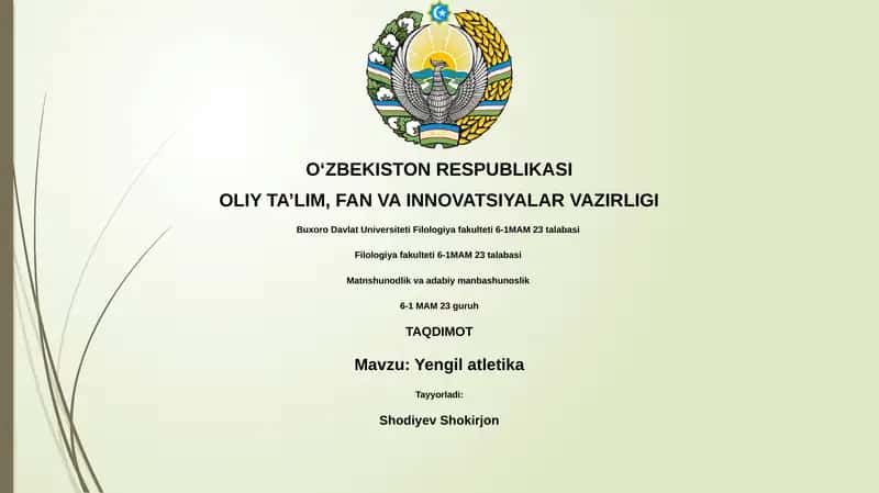 Yengil atletika 1