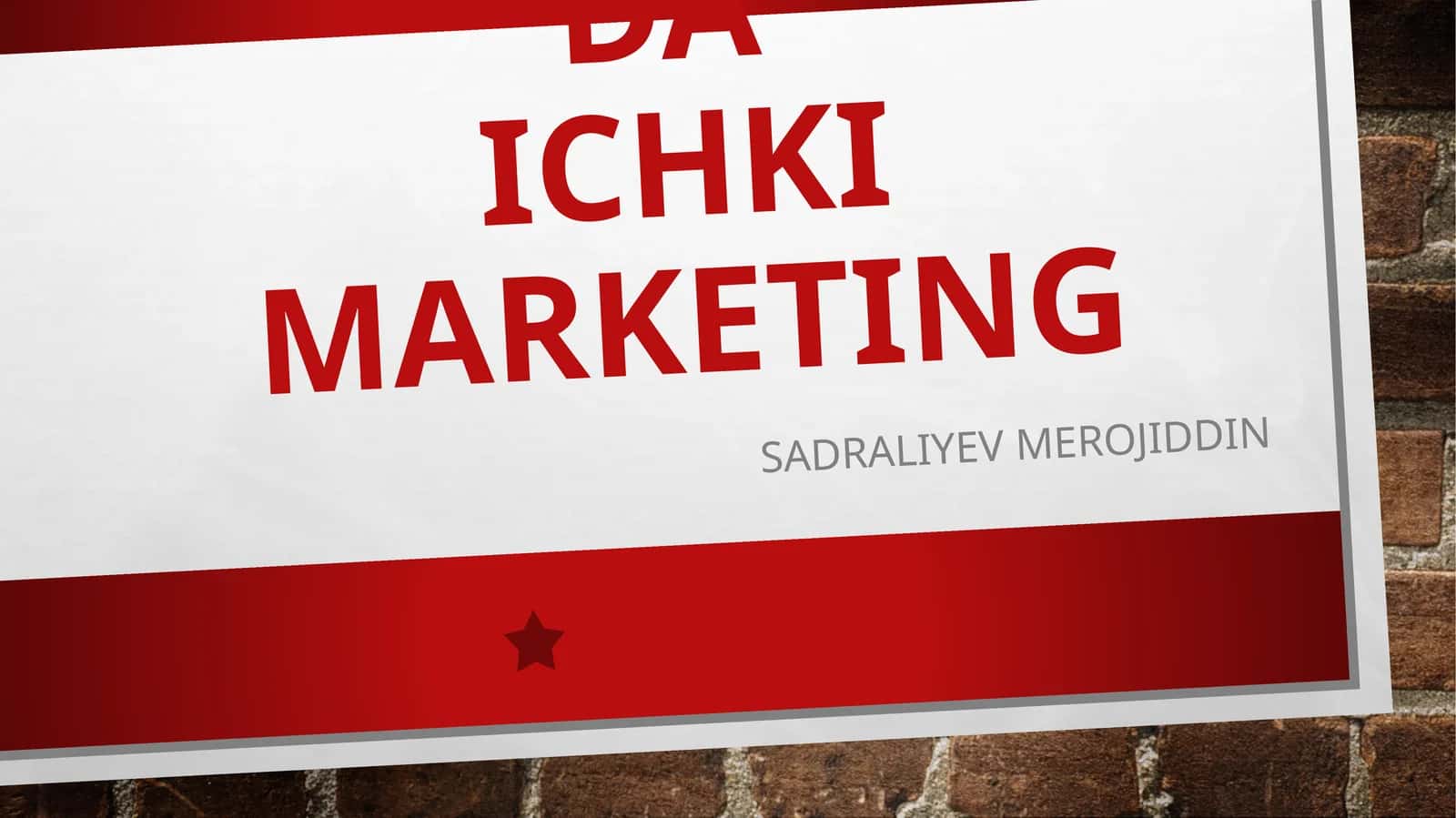Mehmonxonada ichki marketing 1