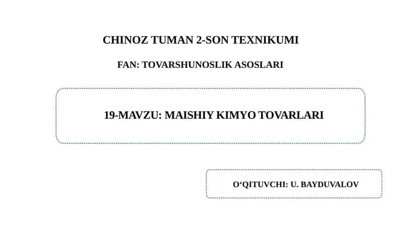 CHINOZ TUMAN 2-SON TEXNIKUMI 1