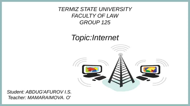 Introduction to the Internet 1