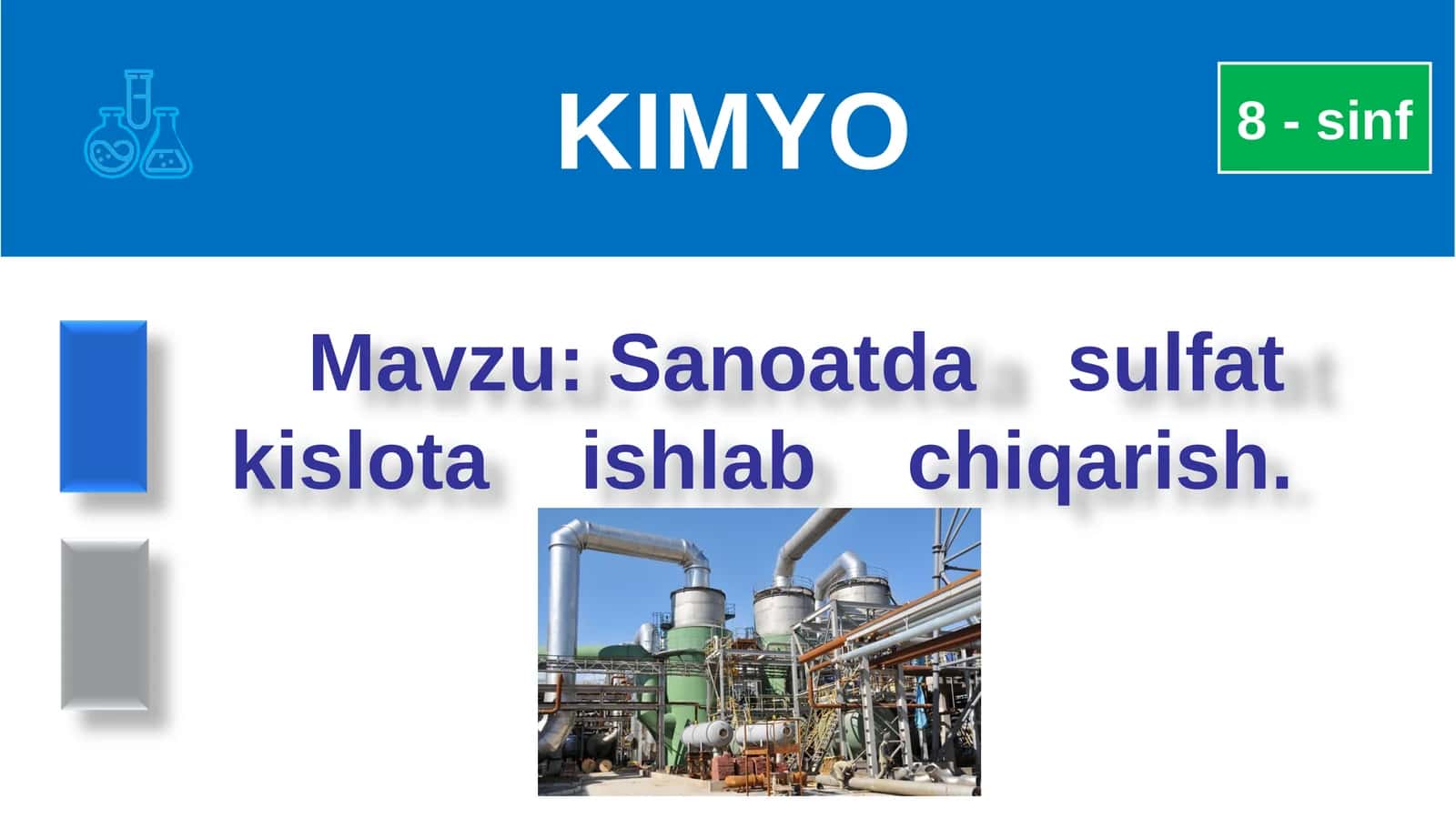 Sanoatda sulfat kislota ishlab chiqarish 1