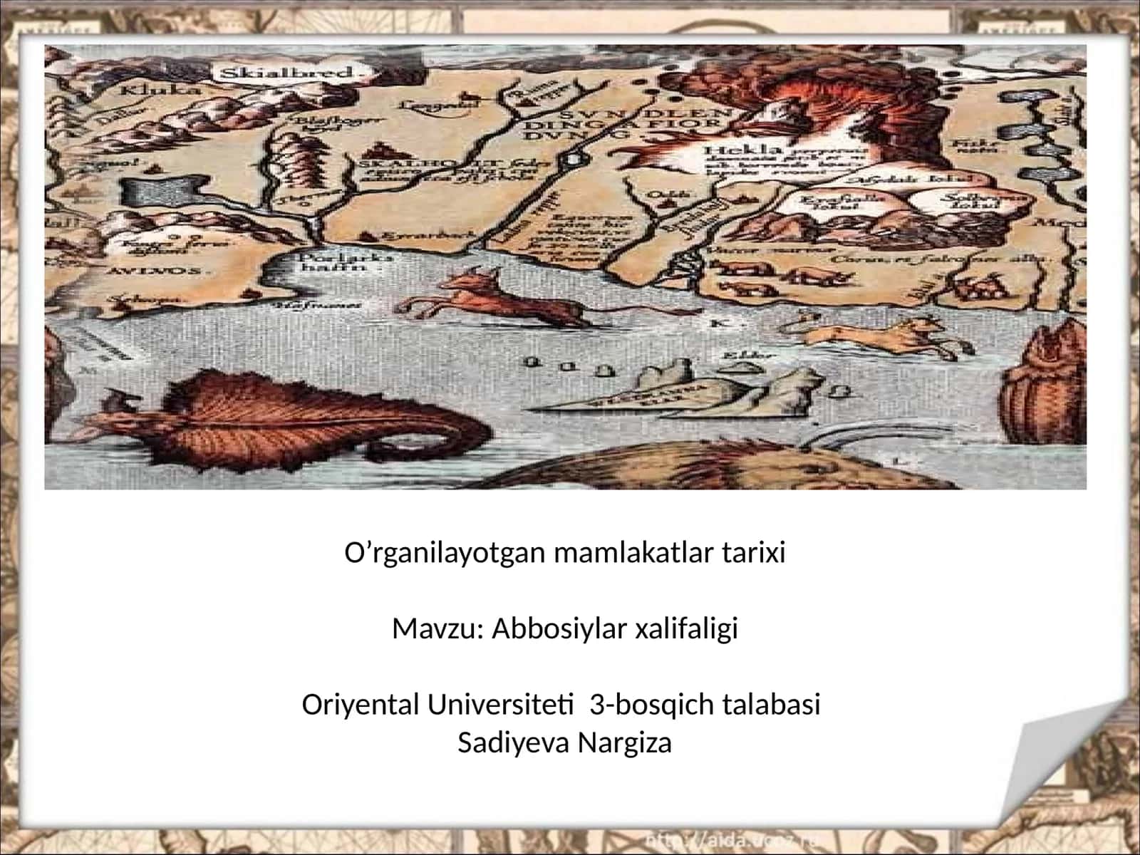 Abbosiylar halifaligi. 1