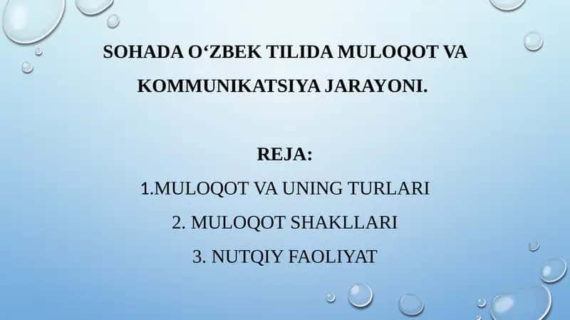 Sohada о‘zbek tilida muloqot va kommunikatsiya jarayoni 1