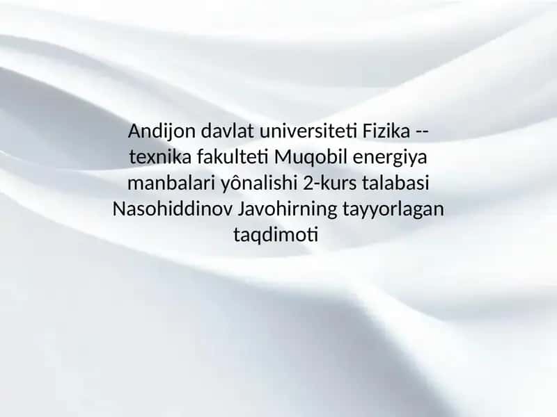 Energiya Menejmenti va Standartlari 1