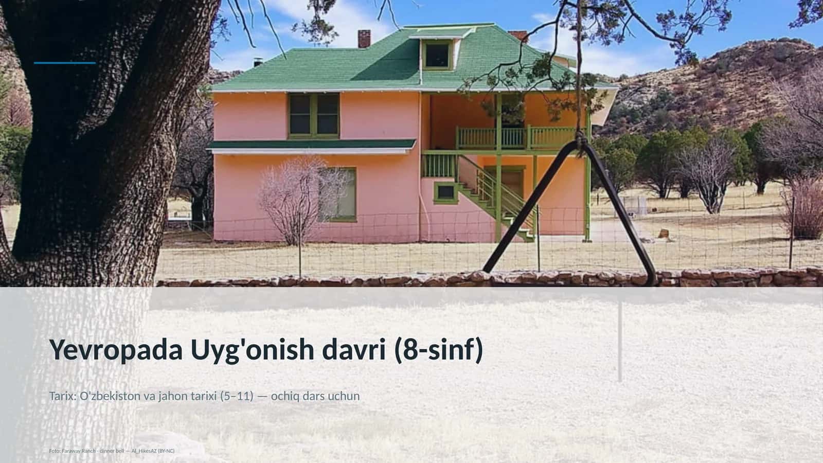 Yevropada Uyg'onish davri (8-sinf) 1