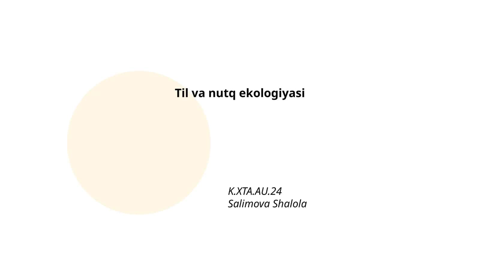 Til va nutq ekologiyasi 1