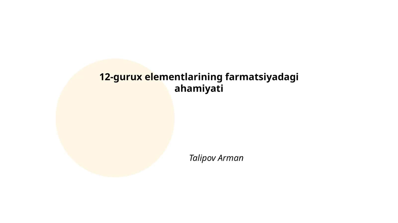 12-gurux elementlarining farmatsiyadagi ahamiyati 1
