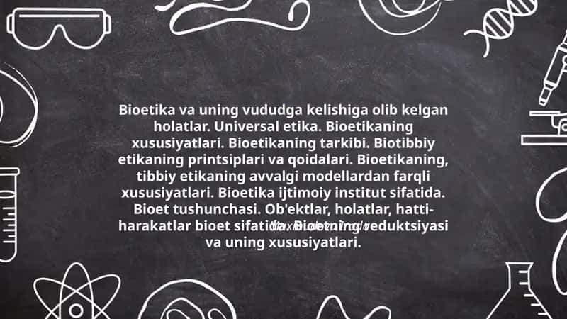 Bioetika va uning vududga kelishiga olib kelgan holatlar 1