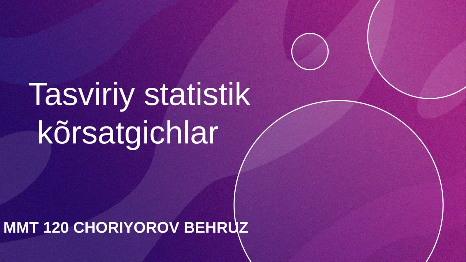 Tasviriystatistik 1