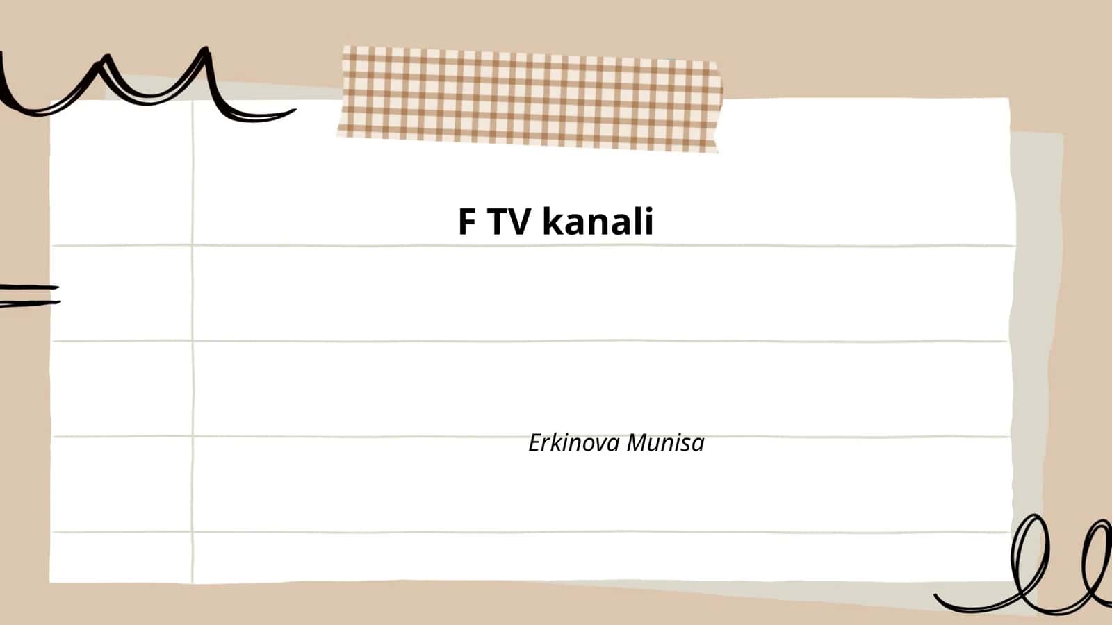 F TV kanali tarixi 1
