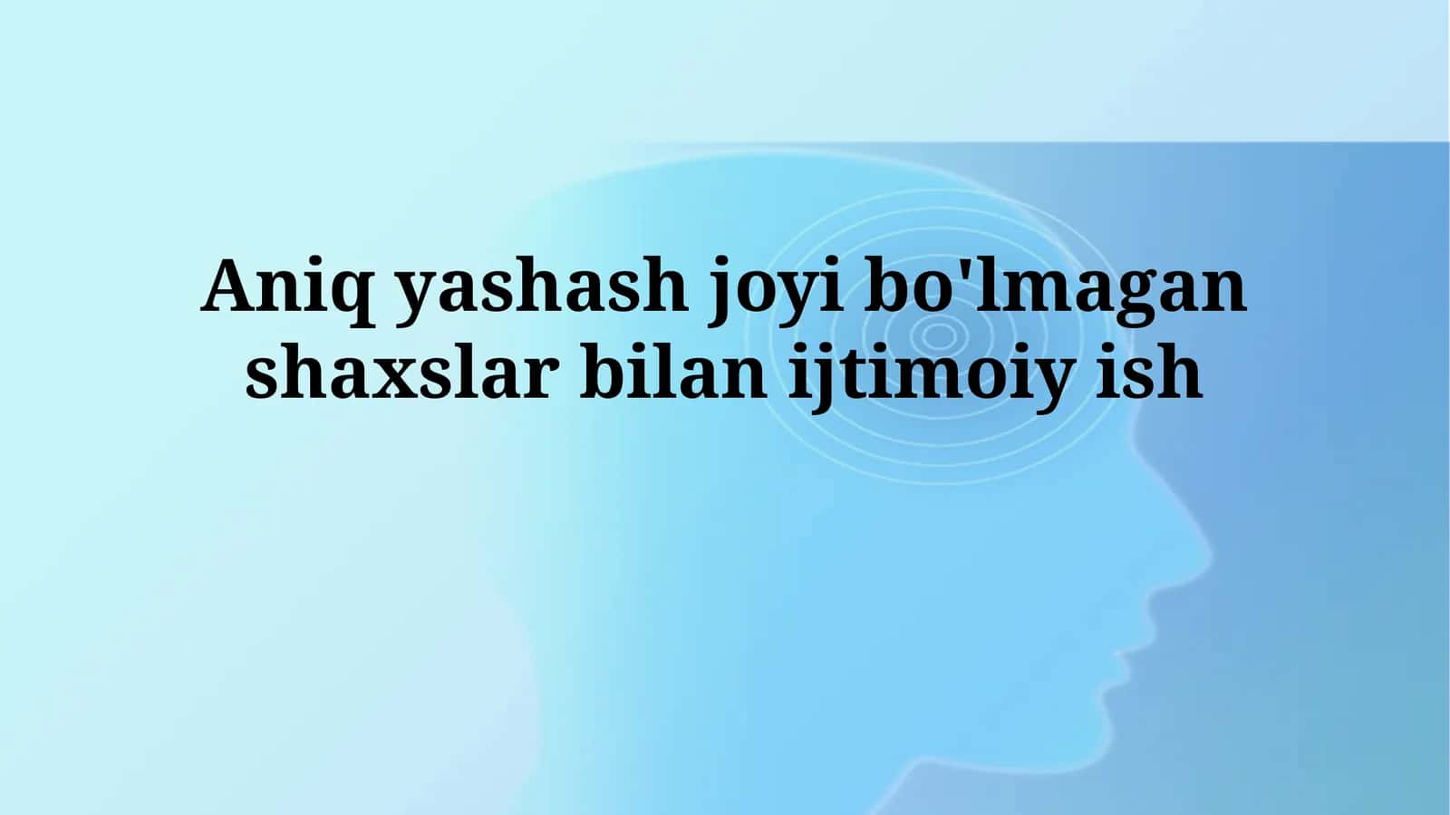 Uysiz Shaxslarning Ehtiyojlаri 1