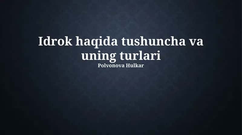 Aqlning mohiyati va ta'riflari 1