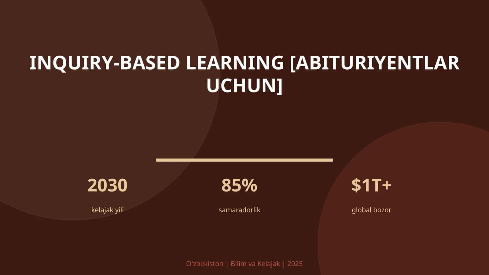 Inquiry-based learning [ABITURIYENTLAR UCHUN] 1