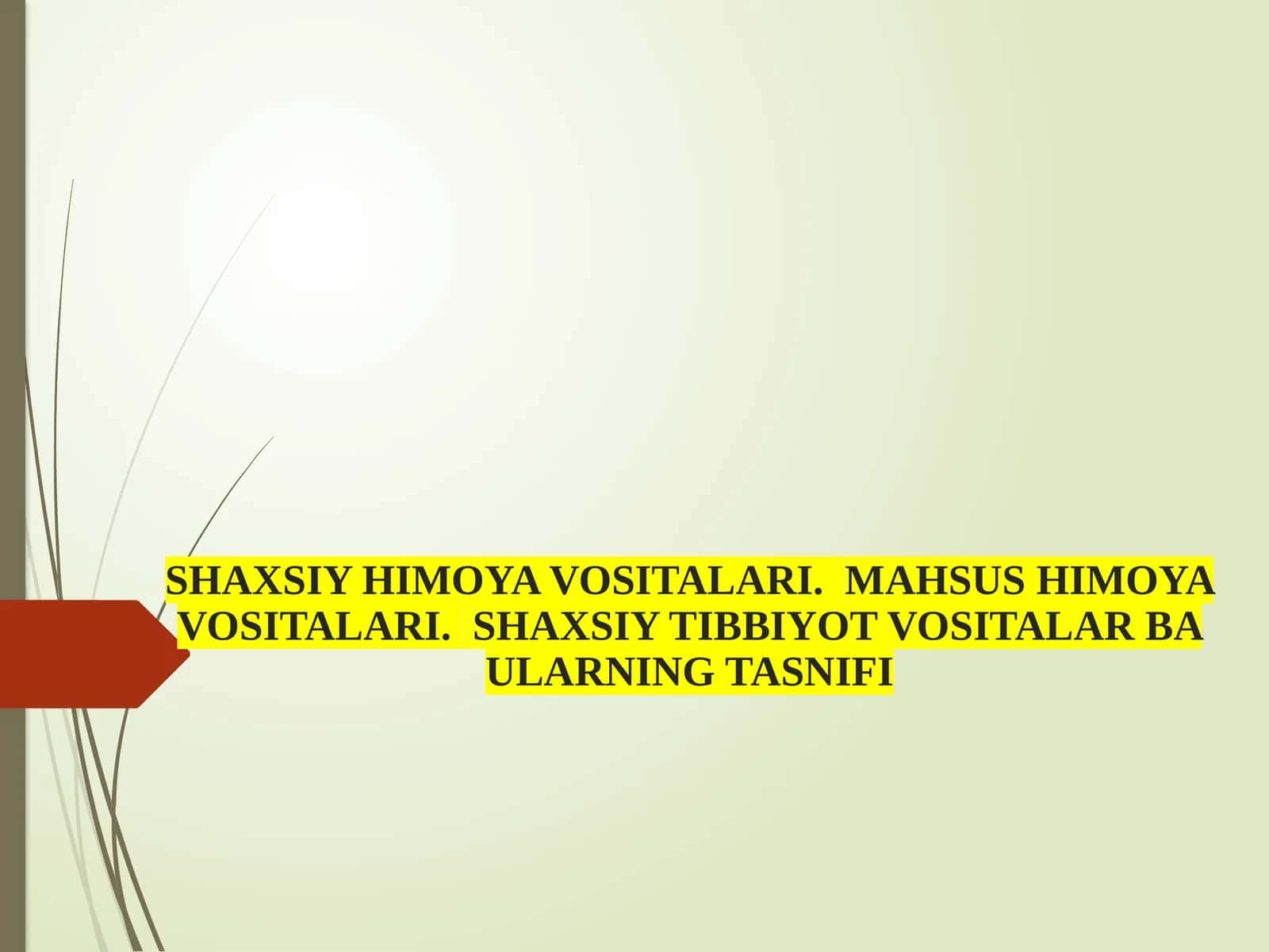 Shахsiy himоya vоsitаlаri 1