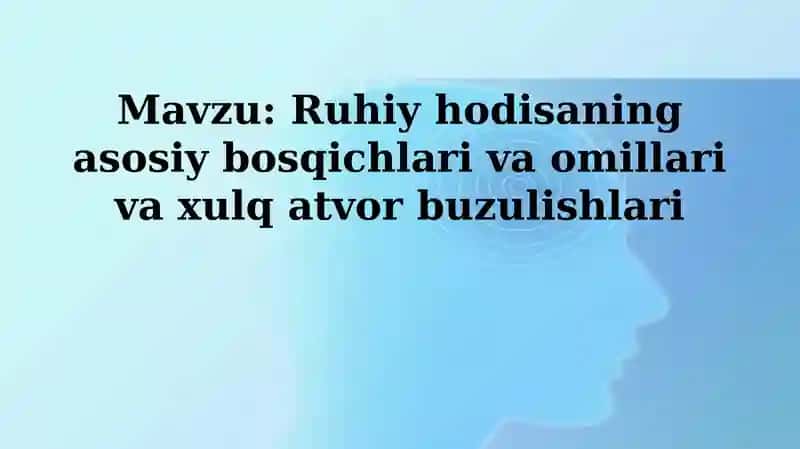 Ruhiy hodisalar