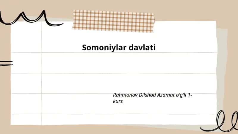 Somoniylar davlati 1