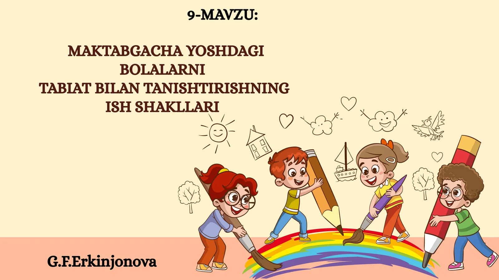Tabiat bilan tanishtirishning ish shakllari 1