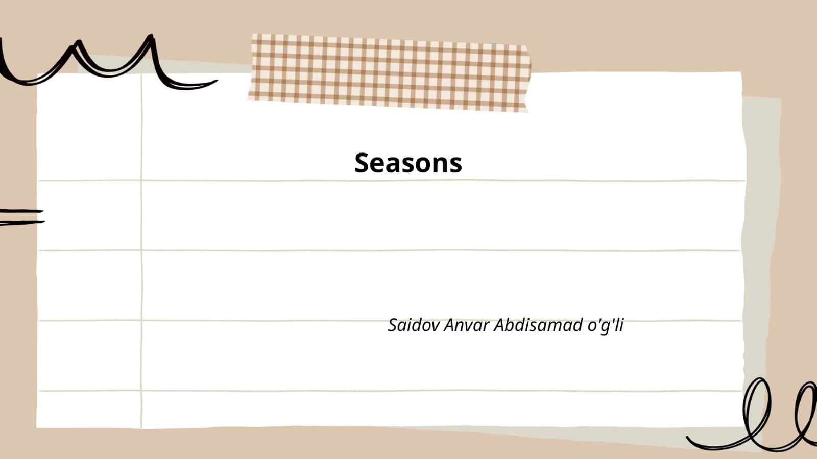 Seasons 1