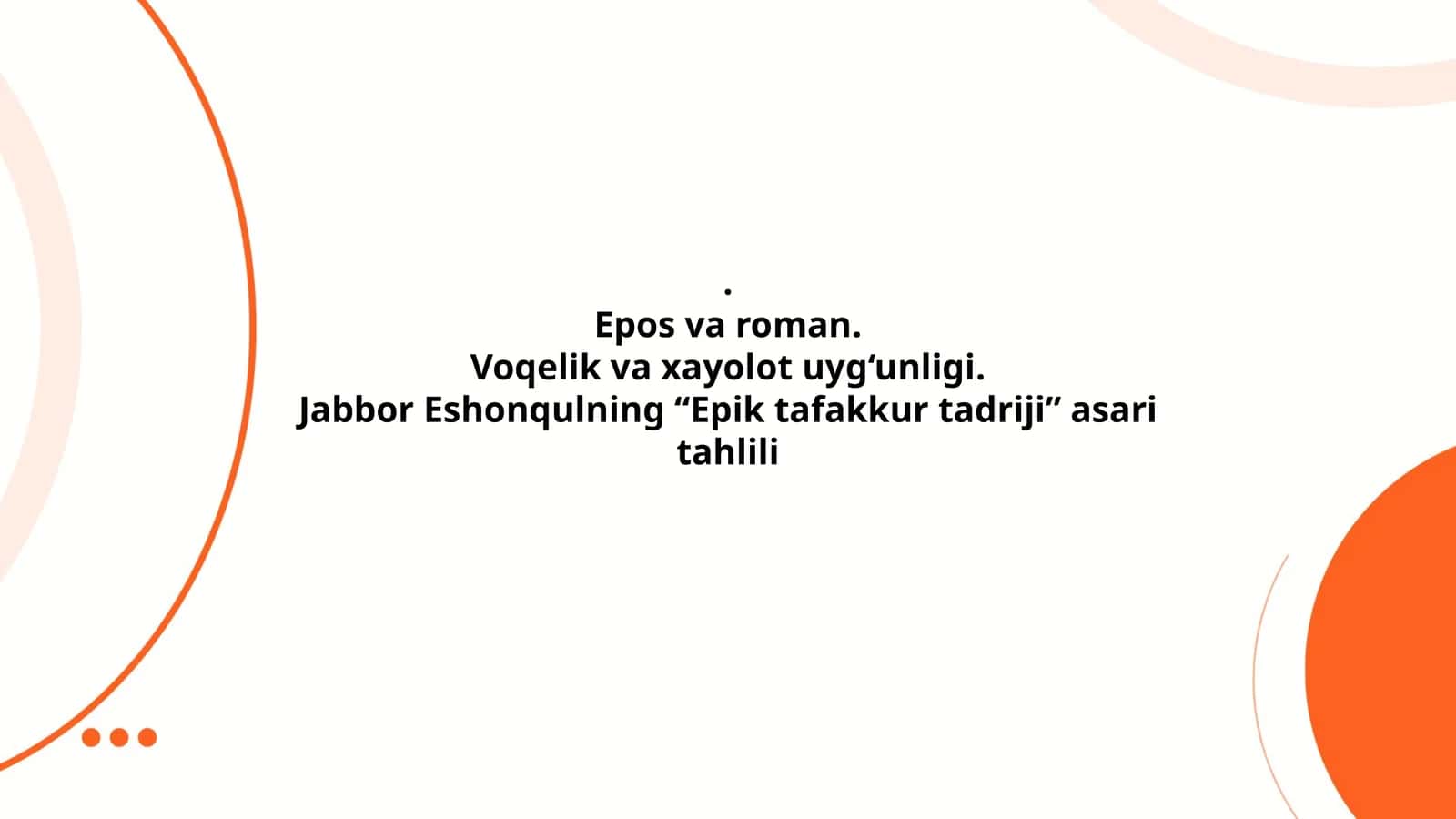 Epik tafakkur tadriji 1