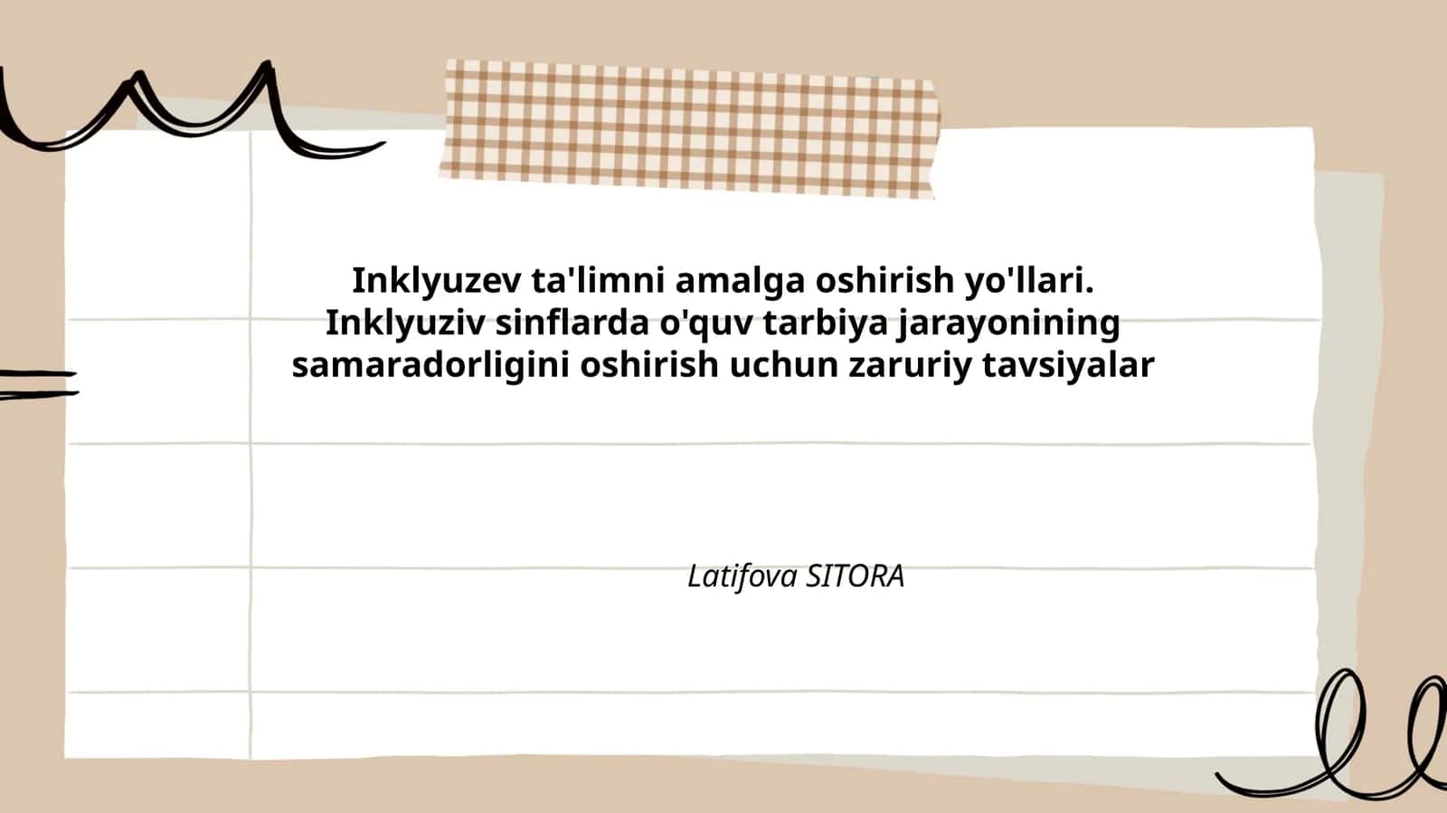 Inklyuzev ta'limni amalga oshirish yo'llari 1