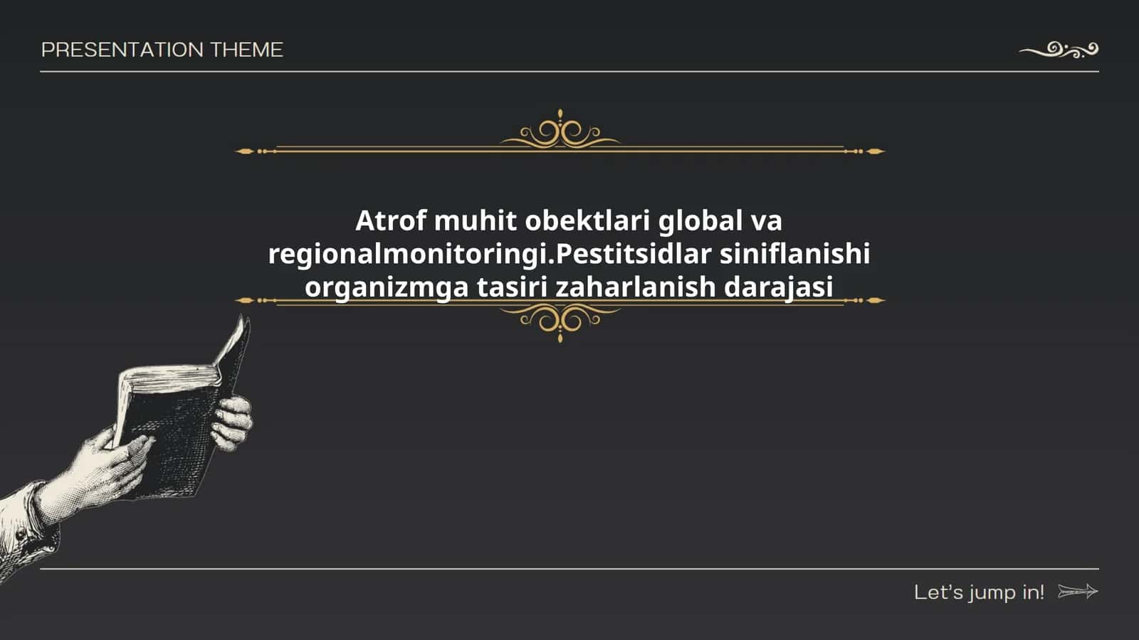 Atrof muhit obektlari global va regionalmonitoringi.Pestitsidlar siniflanishi organizmga tasiri zaharlanish darajasi 1